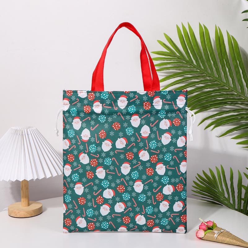 Christmas Non Woven Dragsko med handtag