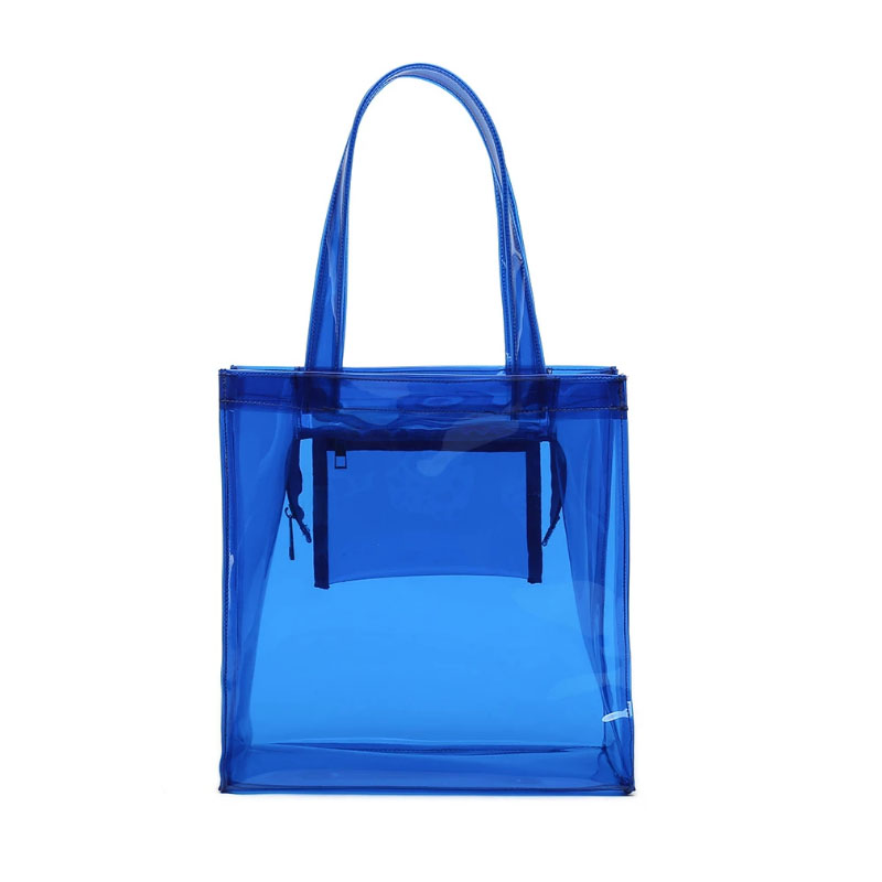 Färgglad PVC Tote Dragkedja