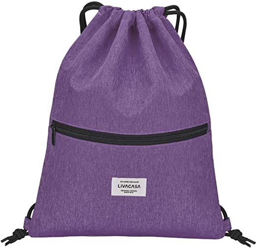 Eco Friendly Natural Organic Cotton Canvas Drawstring Bag Ryggsäck