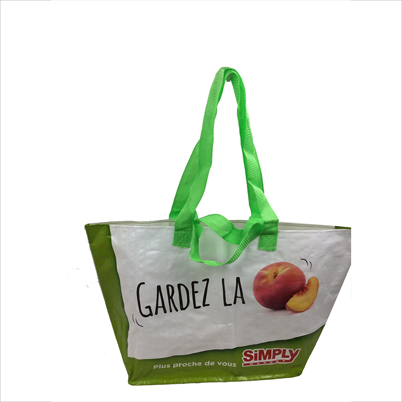 Extra stor s. Vävd laminerad väska