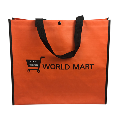 Orange PP vävd laminerad väska