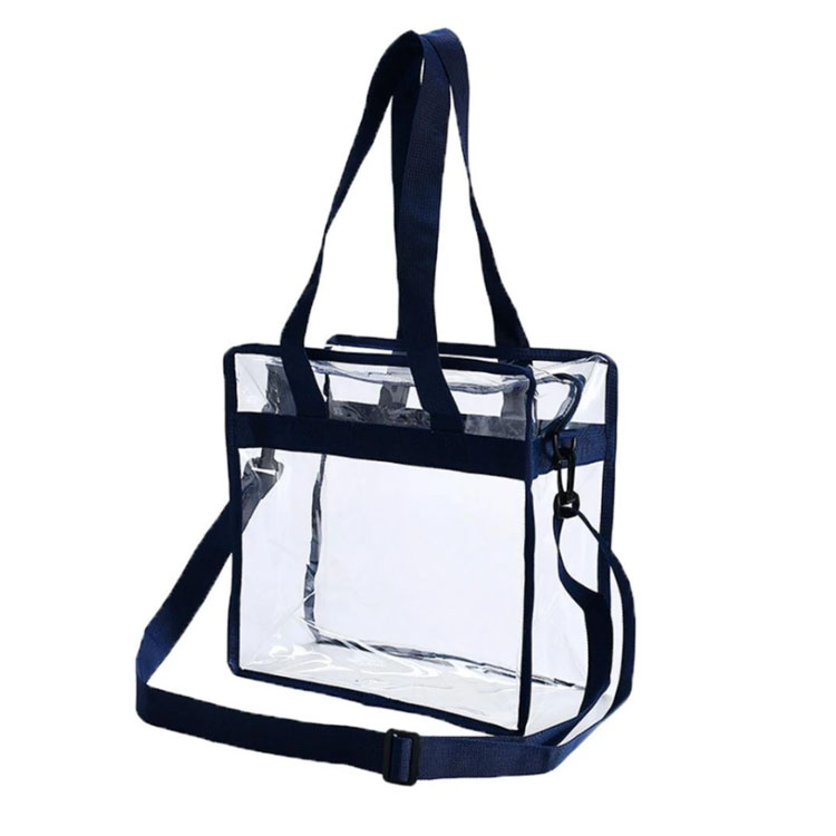 Transparent pvc tygväska